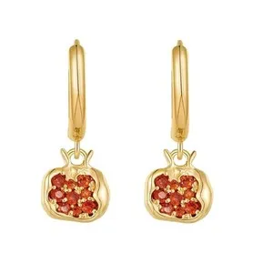 Authentic Fruitful Abundance: Pomegranate Earrings for Women