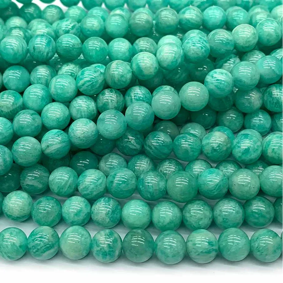 Authentic Amazonite Sphere Beads Whispers Of The Sacred Sea For Your Handcrafted Talismans