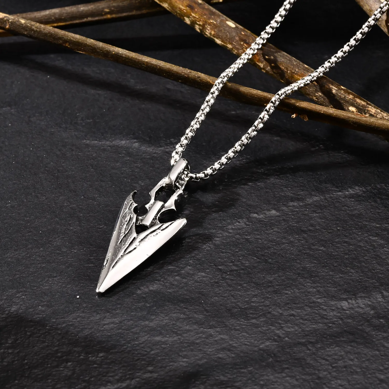 Authentic The Obsidian Edge Spear Point Talisman Of Unyielding Resolve