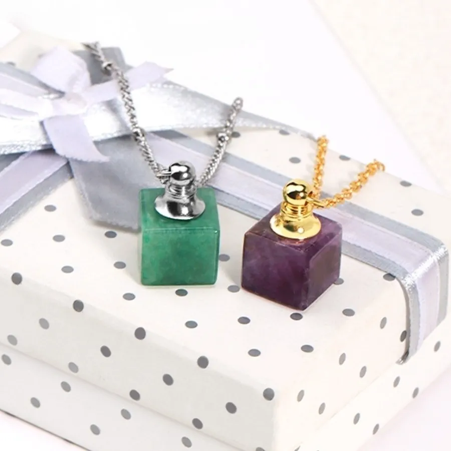 Authentic Cube Of Whispered Aromas The Openable Crystal Pendant Aromatherapy Locket