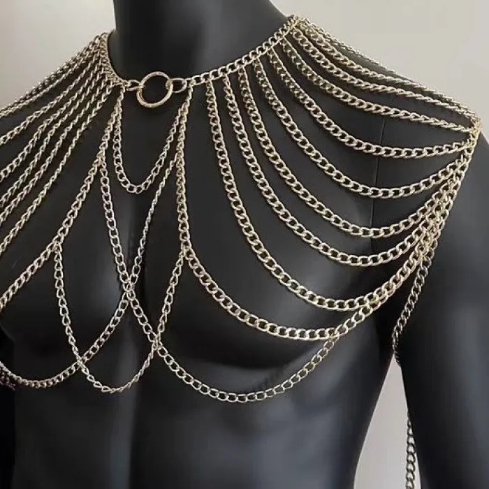 Authentic Body Chain Jewelry Langerie Sexy S European American Style Double Shoulder Body Jewelry