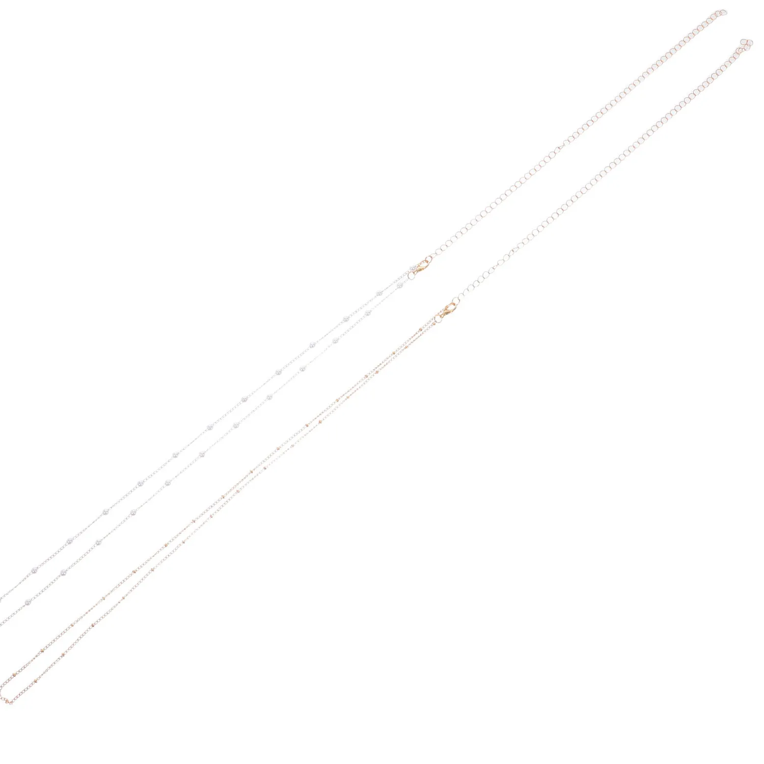 Authentic Adjustable Chain Belt Double Layer Faux Pearl Waist Chain Body Jewelry Skirt Dress Festival Accessory