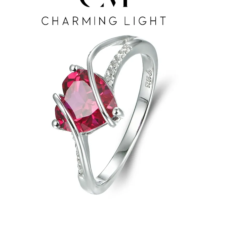 Authentic Crimson Heart Of The Beloved A Talisman Of Eternal Love In Ruby And Sterling Silver