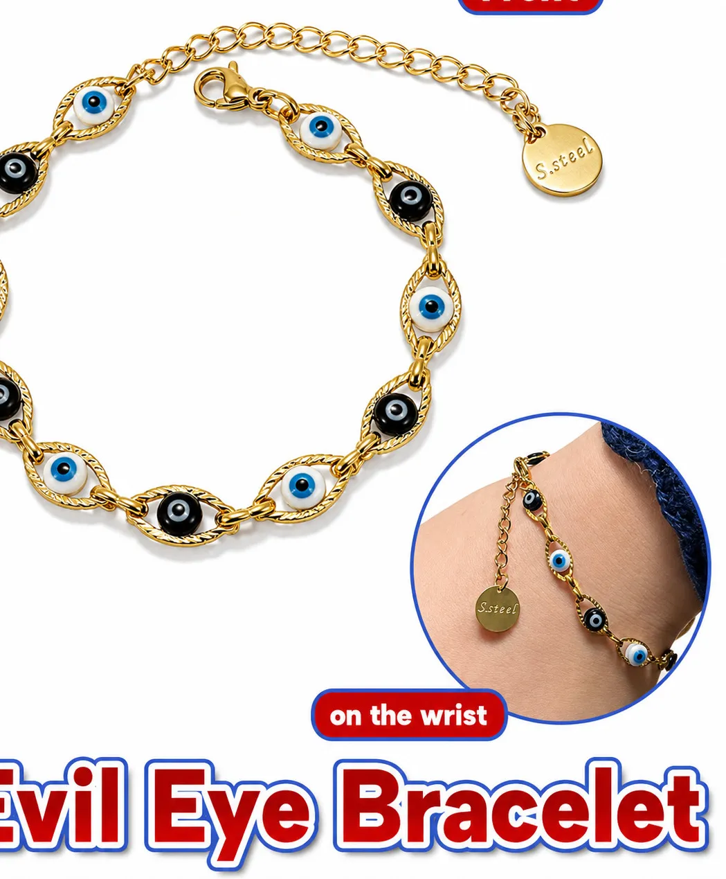 Authentic Shield of Protection: Nazar Hamsa Charm of the Blue Glass Eye