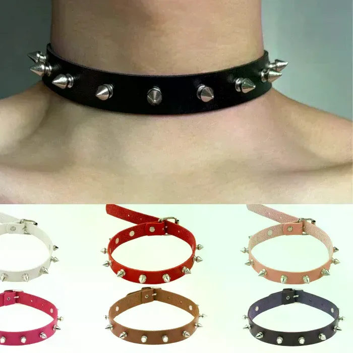 Authentic Shadowbound Choker Of The Veil Punk Sigil Collar With Studded Reverie