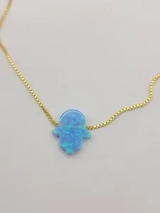 Authentic The Radiant Hamsa Opal Talisman in 14k Gold