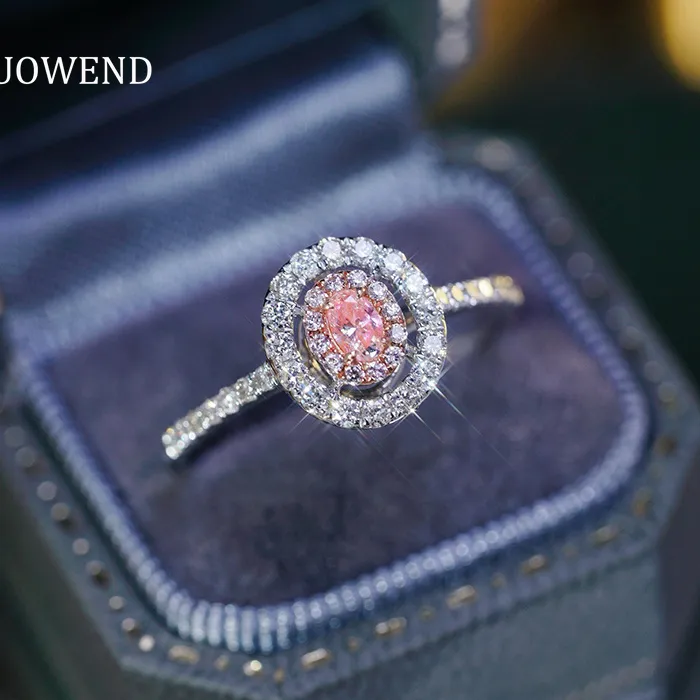 Authentic The Aurora Vow An Oval Pink Diamond Talisman In 18K White Gold