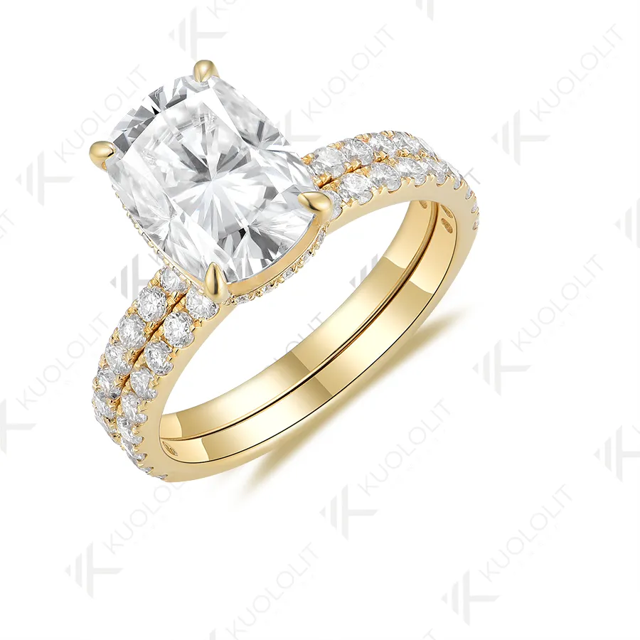Authentic The Eternal Flame Of Love A Golden Moissanite Ring Of Enchantment