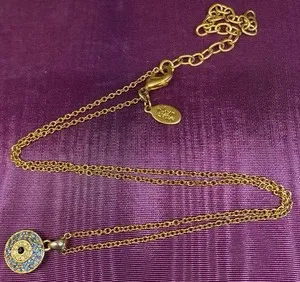 Authentic The Gilded Sentinel: Joan Rivers Evil Eye Gold-Plated Talisman