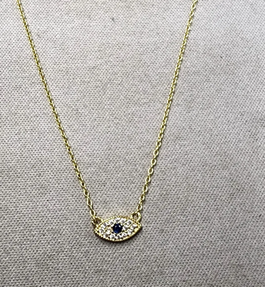 Authentic The Gilded Sentinel: 18K Gold-Plated Evil Eye Talisman