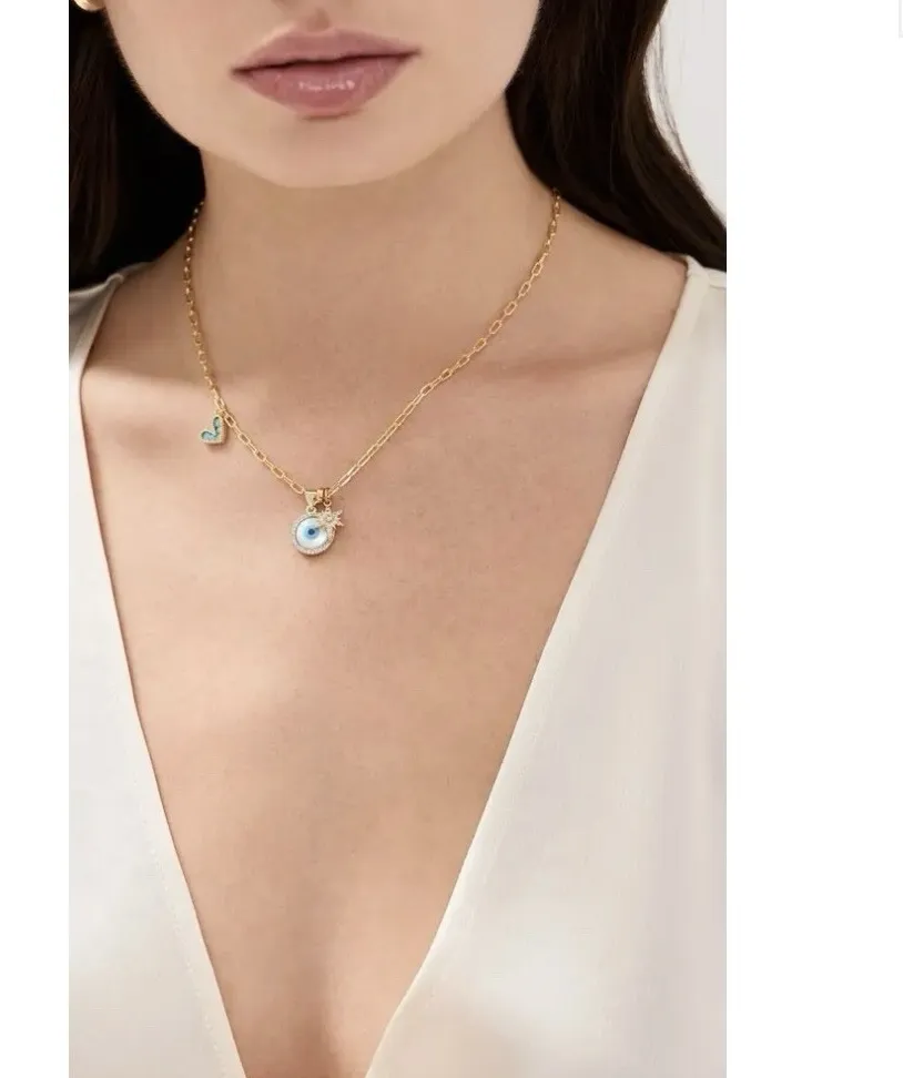 Authentic Elysia 24k Gold-Plated Evil Eye Talisman
