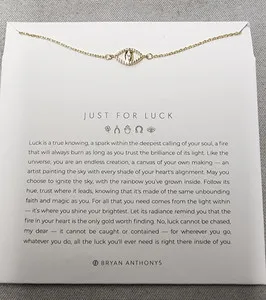 Authentic Bryan Anthonys 14K Gold Plated Just For Luck Evil Eye Necklace 16"+2"