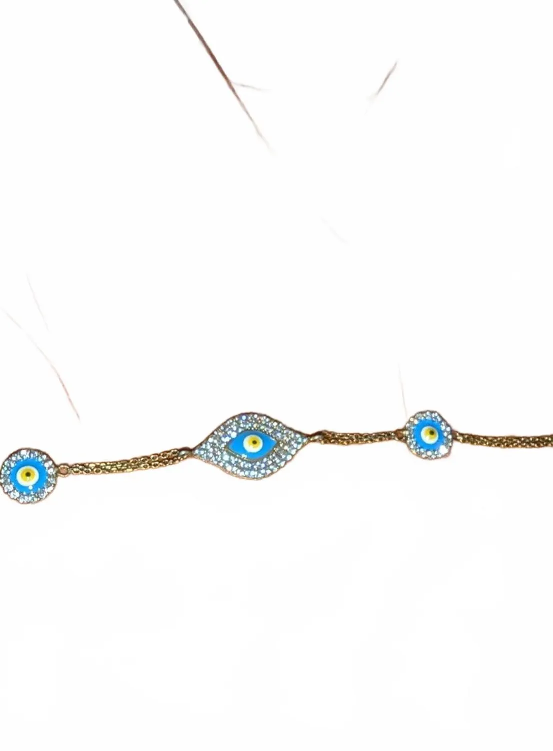 Authentic Auric Ward: Gold-Plated Evil Eye Talisman on .925 Sterling Silver