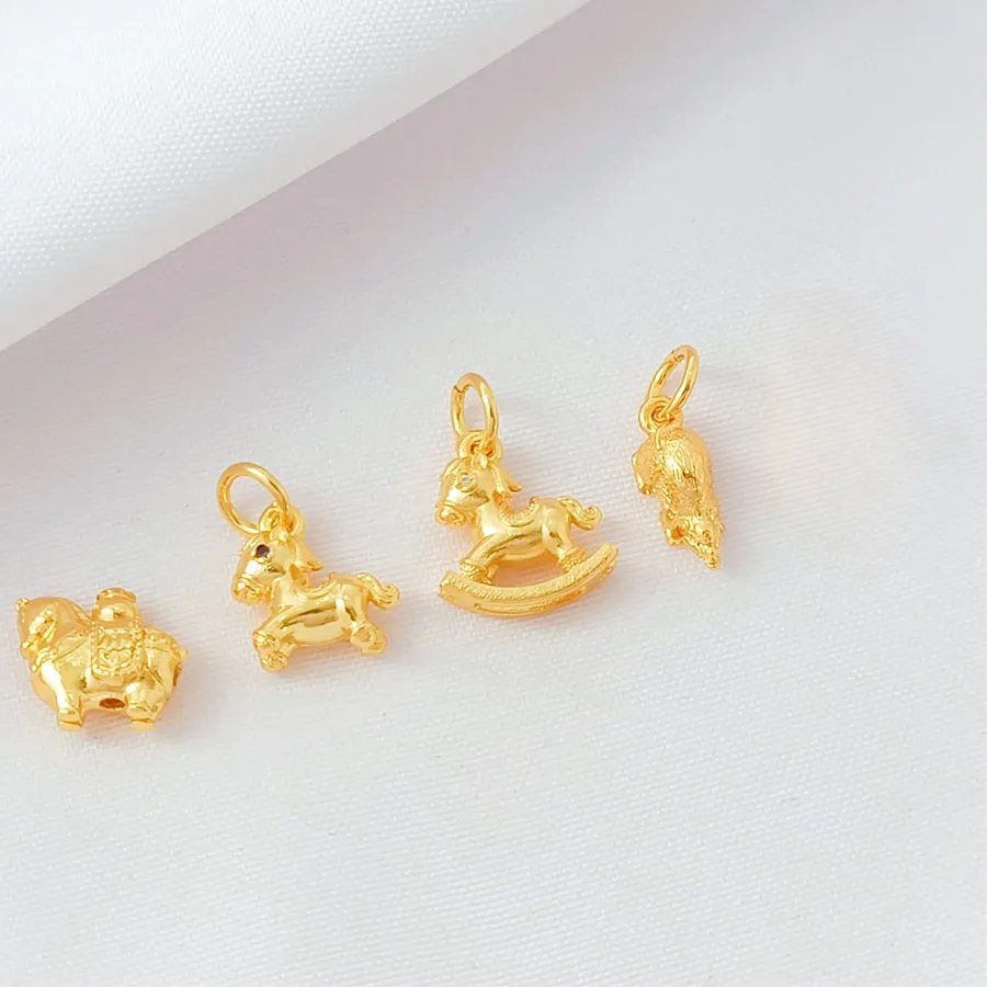 Authentic Enchanted Equine Amulet Gold & Zirconium Steed Of Fortune