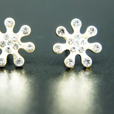 Authentic Celestial Bloom Studs Whispers Of Starlight & Crystal Grace