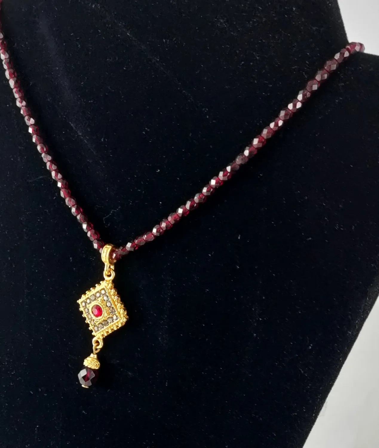 Authentic Crimson Soulfire A Faceted Garnet Talisman Necklace Of Vitality And Devotion