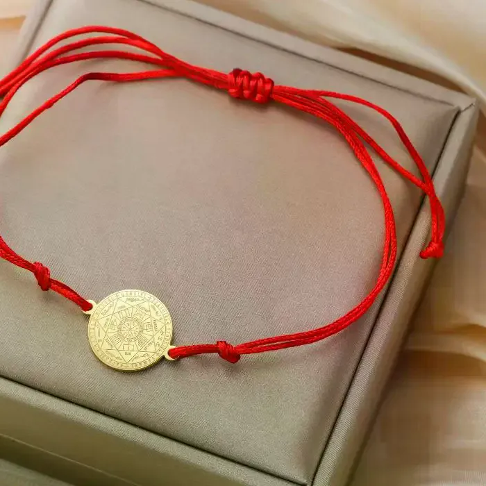 Authentic Seven Archangels Rope Bracelet Solomon's Seal Talisman Of Celestial Guardianship