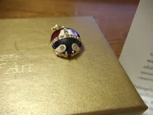 Authentic Ladybug Talisman Of Fortune A Gold- Plated Pendant Inspired By Sacred Art