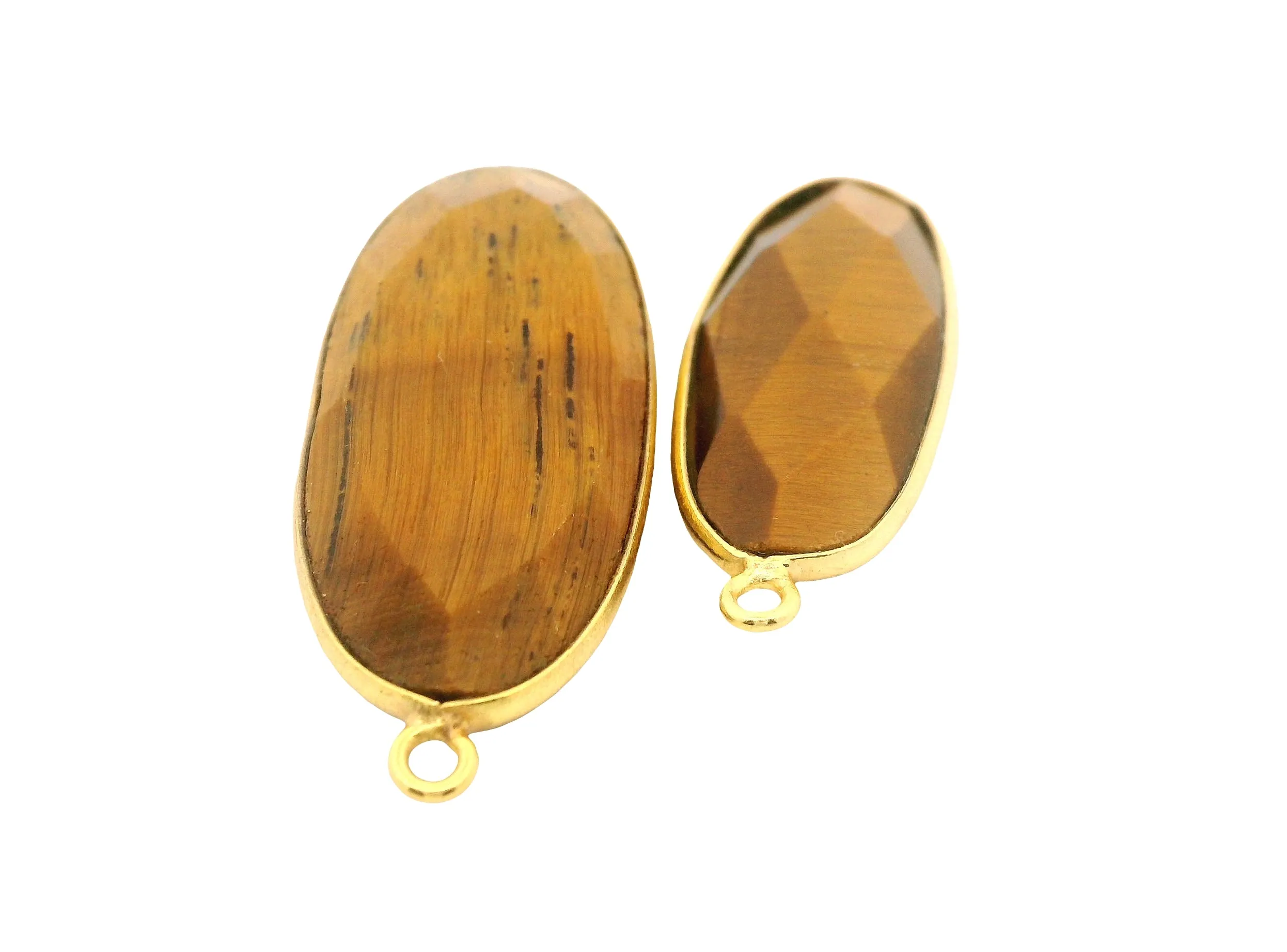 Authentic The Gilded Guardian: Tiger Eye Oval Talisman