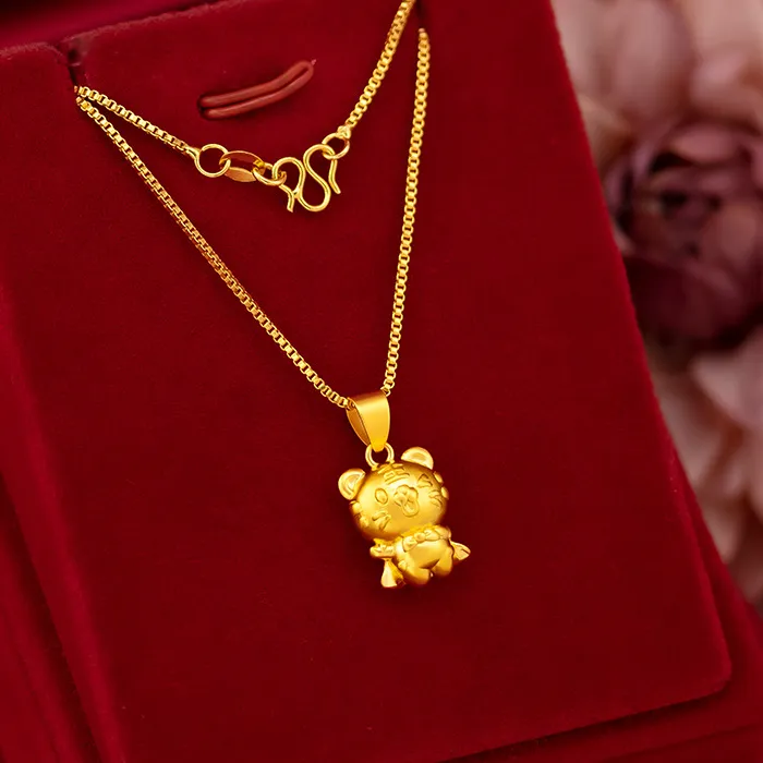 Authentic Golden Tiger's Roar Amulet Of Power And Abundance
