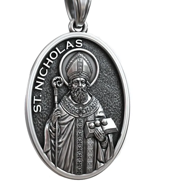 Authentic The Sacred Shield Of Saint Nicholas Of Myra A Sterling Silver Guardian Of Faith And Protection