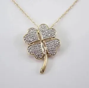 Authentic The Gilded Fortune Clover: A Radiant Moissanite Talisman