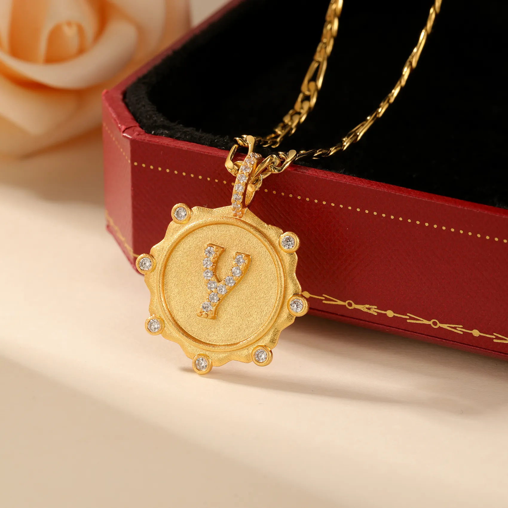 Authentic Personalized Golden Initial Pendant A Talisman Of Identity And Radiant