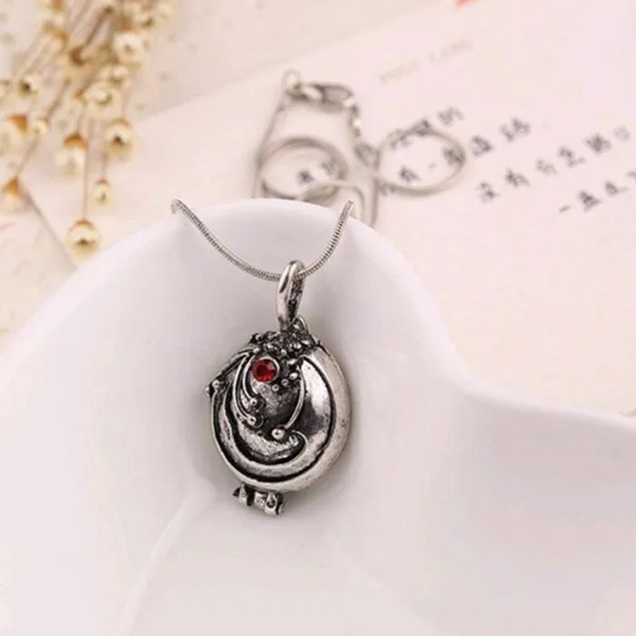 Authentic Eternal Bond Crimson Verbena Talisman – Dual‑Soul Pendant Choker for Sacred Union