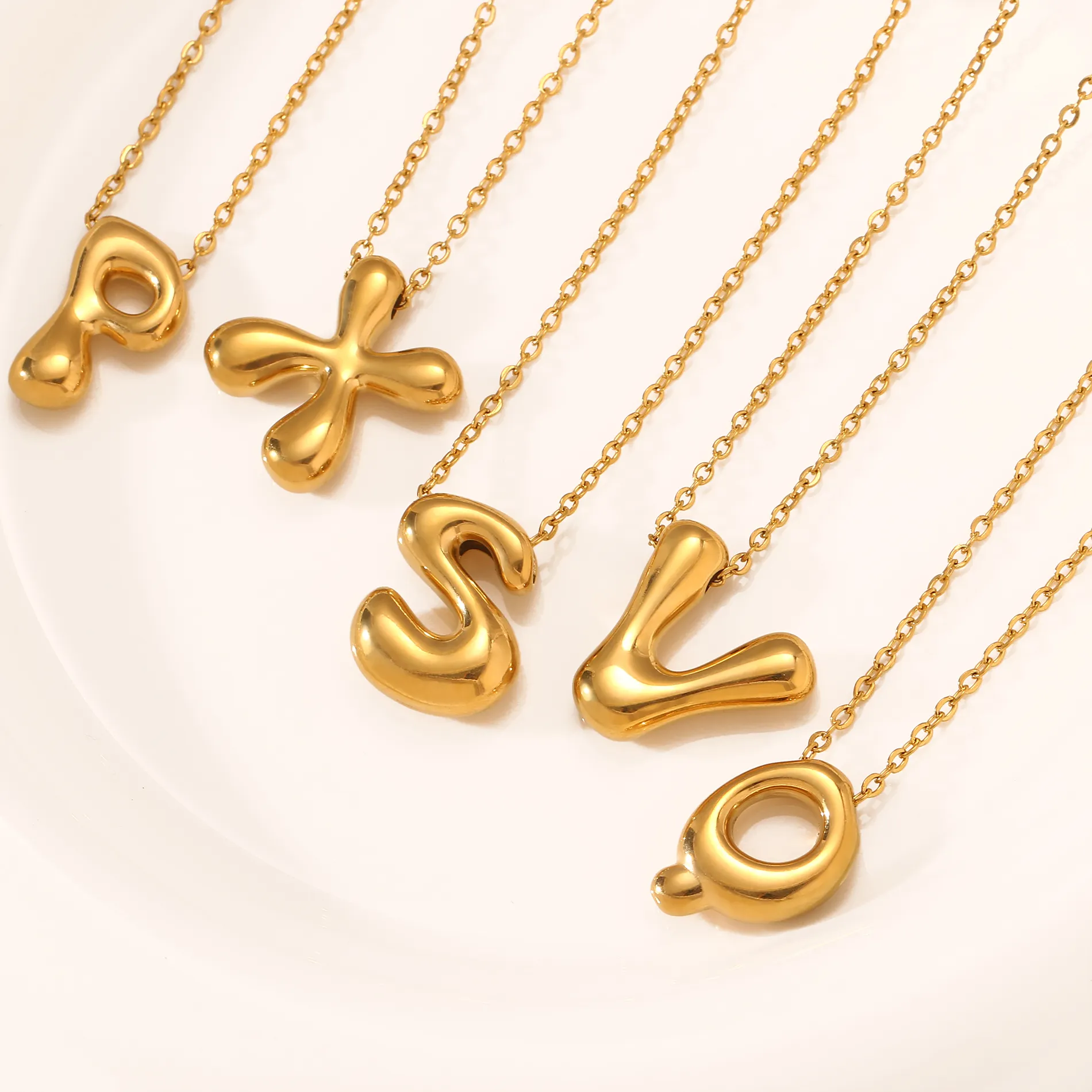 Authentic Celestial Bubble Initial Pendant The Plump Golden Sigil Of Personal Power