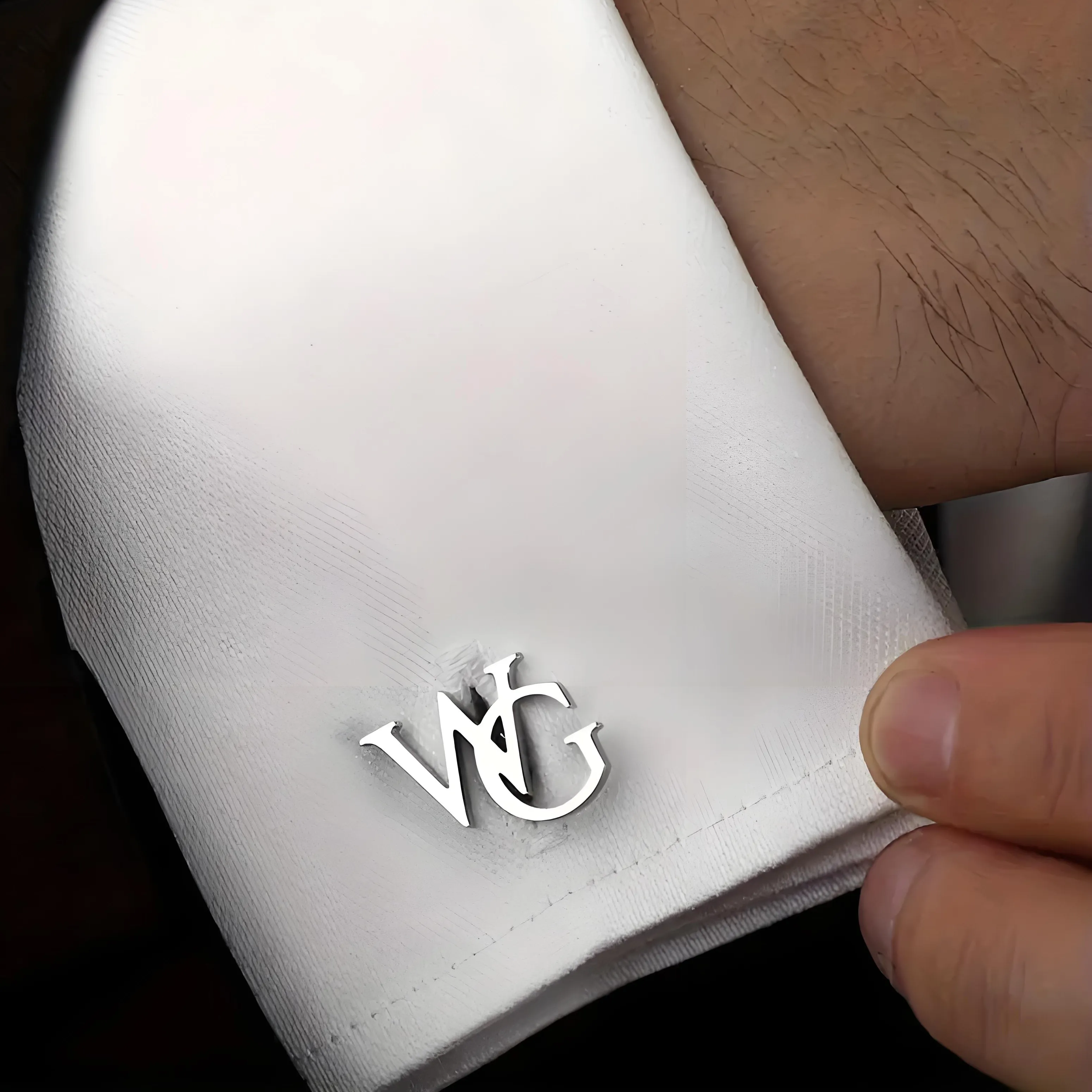 Authentic Sigil Of The Gentleman Personalized Gold- Toned Monogram Cufflinks