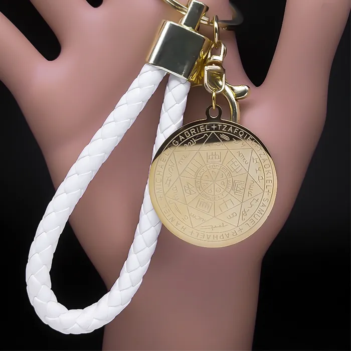 Authentic Amulet Of The Seven Archangels Seal Of Solomon Keyring