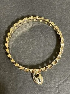 Authentic Celestial Chakram Heart-Lock Bangle - Sacred Vessel of Eternal Devotion