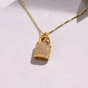 Authentic The Golden Cipher of the Heart: 2.00Ct Moissanite Key Lock Talisman