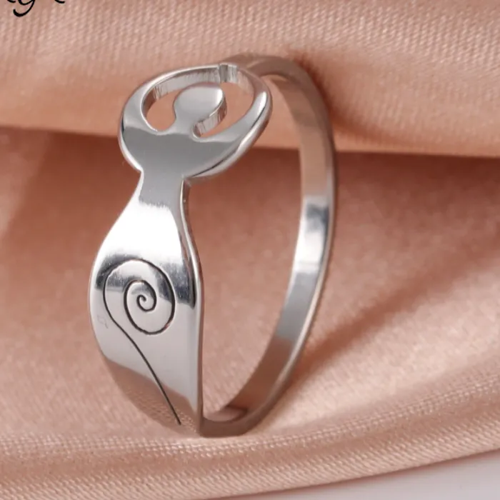 Authentic Ring Of The Lunar Mother A Gold- Plated Fertility Talisman For The Sacred Feminine