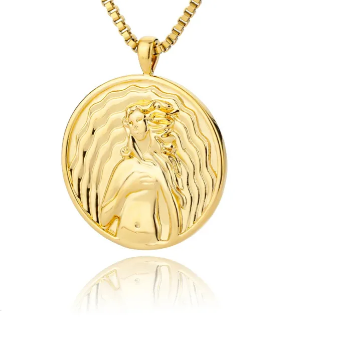 Authentic Athena's Vigil Coin Pendant Choker Of Divine Wisdom And Shielding Grace