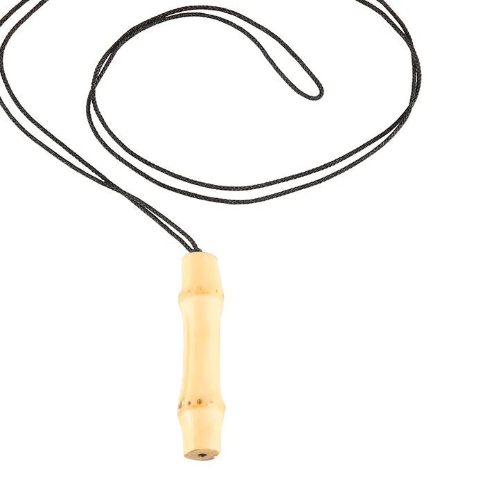 Authentic Adjustable Rope Unique Handmade Rattan Wood Wooden Natural Bamboo Root Pendant Necklace For Couples Girls