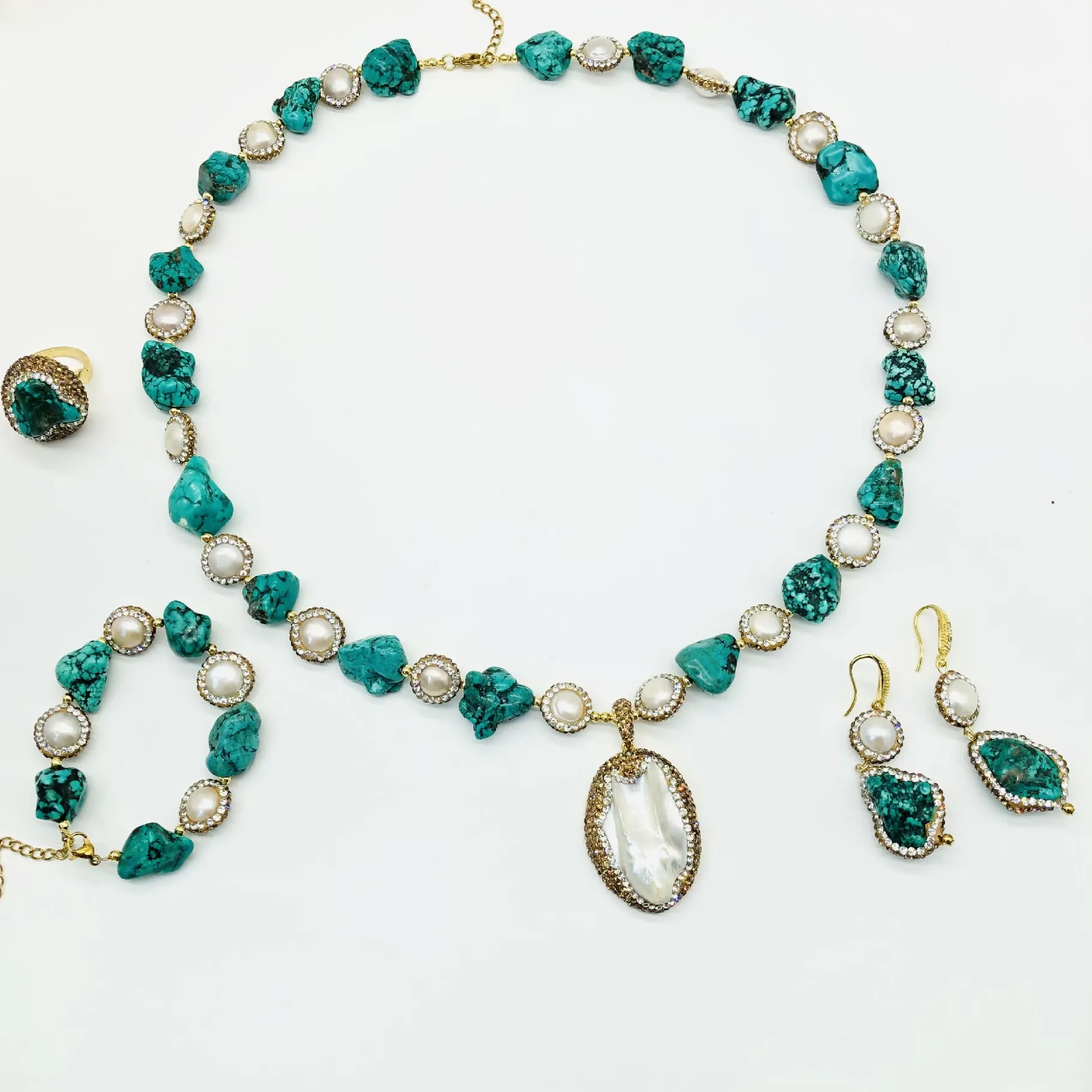 Authentic Baroque Turquoise Pearl Talisman A Celestial Relic Of Healing Waters