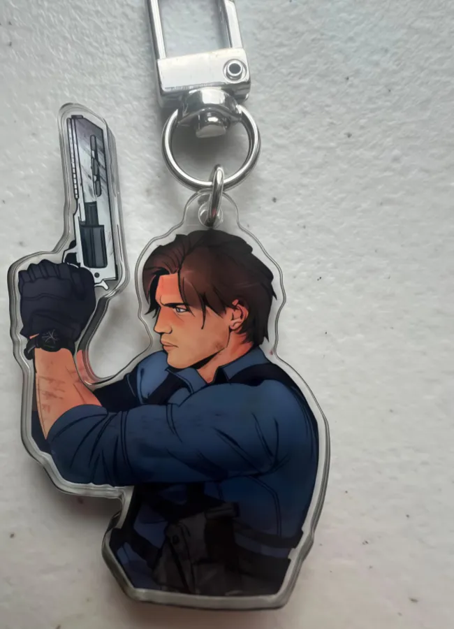 Authentic Ember Of The Survivor Leon Kennedy Acrylic Relic