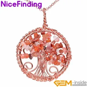 Authentic Radiant Roots Chakra Tree of Life Rose Gold Talisman