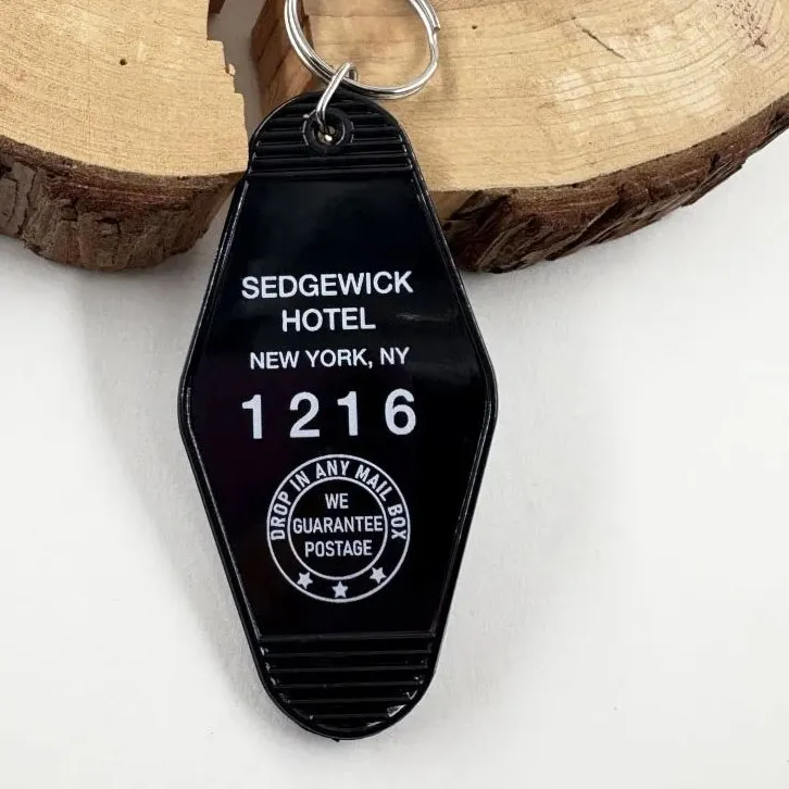 Authentic Sedgewick Hotel York Ny Room 1216 Ghostbusters Movie Inspired Key Tag Chain We Guarantee Postage Pendant Accessories