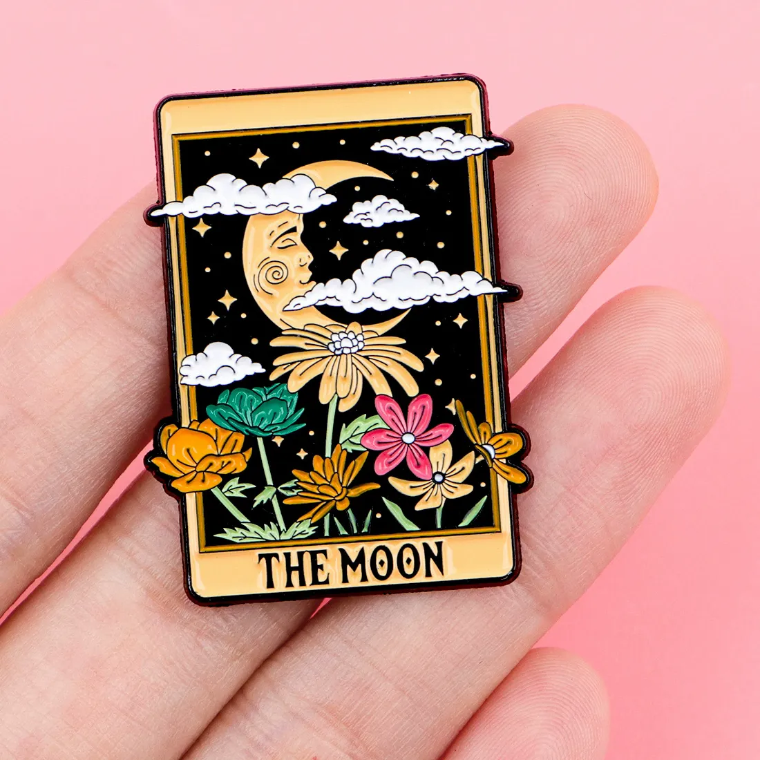 Authentic Moon Tarot Enamel Pins Brooches Badge Lapel Pins For Backpacks Bags Backpack Clothes Decoration Jewelry