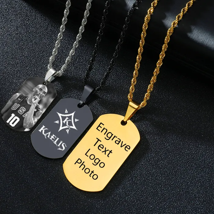 Authentic Square Sigil Pendant Of Word And Spirit Personalized Engraved Talisman Necklace For Him