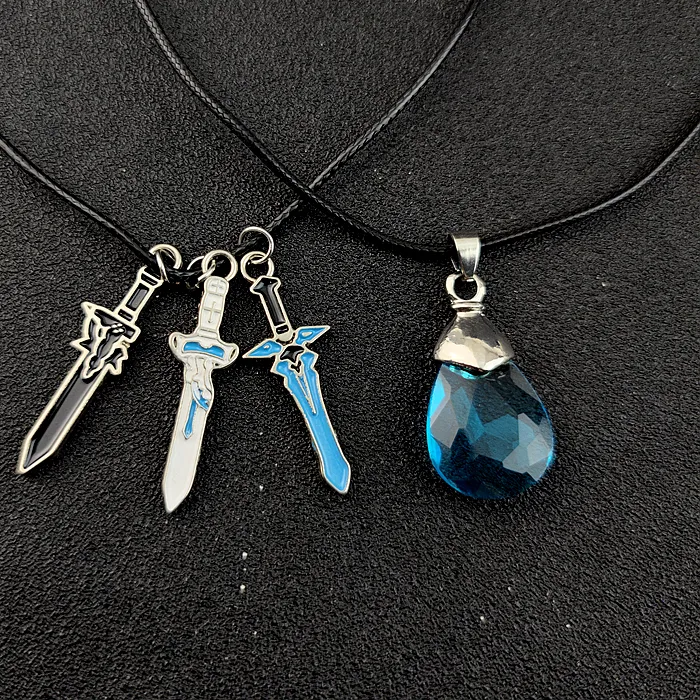 Authentic Pendant Of The Twin Blades A Gold- Plated Talisman Of The Virtual Knight