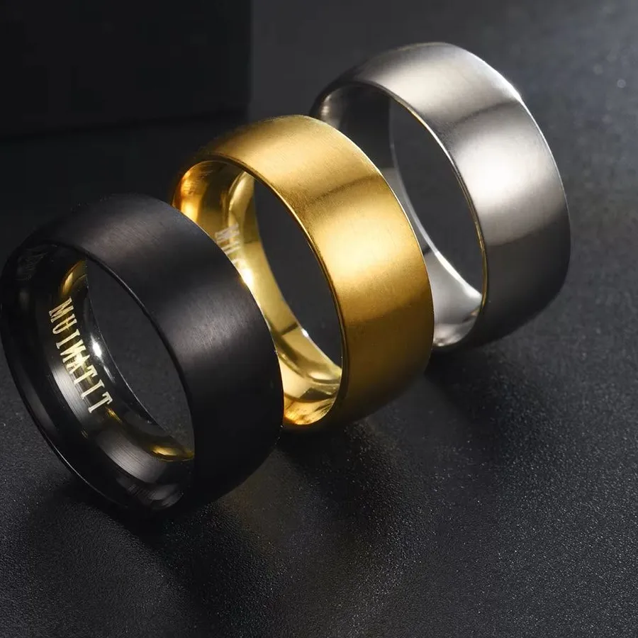 Authentic Sacred Obsidian Eternity Band- Gold- Plated Amulet For Eternal Protection