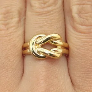 Authentic The Eternal Knot Of Boundless Radiance A Gold- Veiled Silver Ring Of Infinite Connection