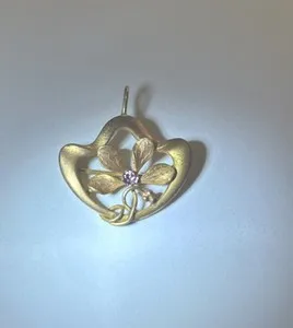 Authentic Antique Bloom Talisman Edwardian Floral Pin- Pendant Convergence