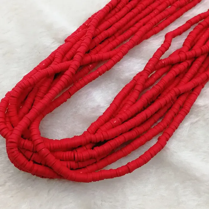 Authentic Crimson Ember Heirloom Clay Beads A Vessel Of Passionate Creation