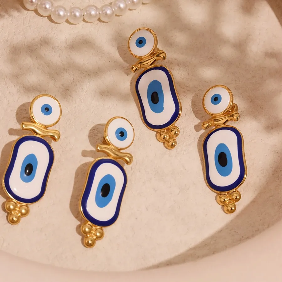Authentic Sentinel Of The Sapphire Gaze Turkish Evil Eye Gold- Plated Talisman