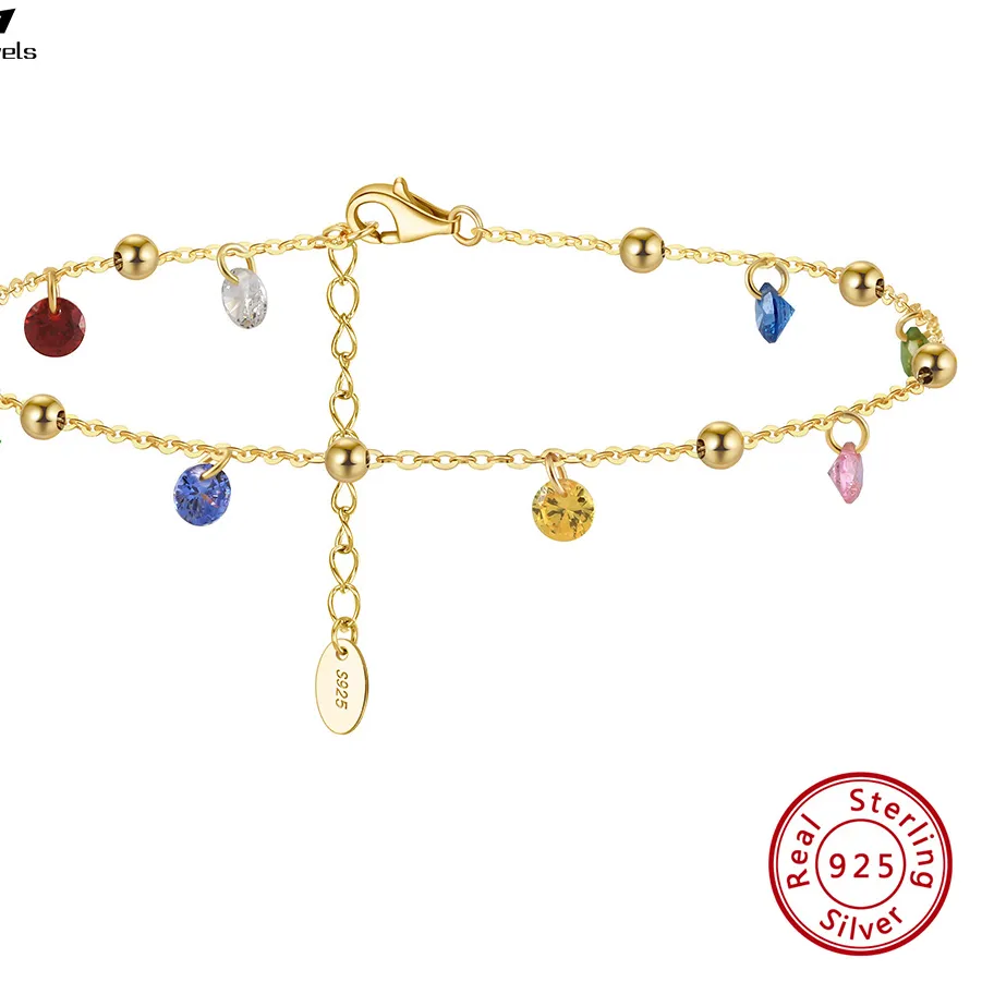 Authentic Solaris Prism Ankle Talisman Of Radiant Joy And Coastal Harmony