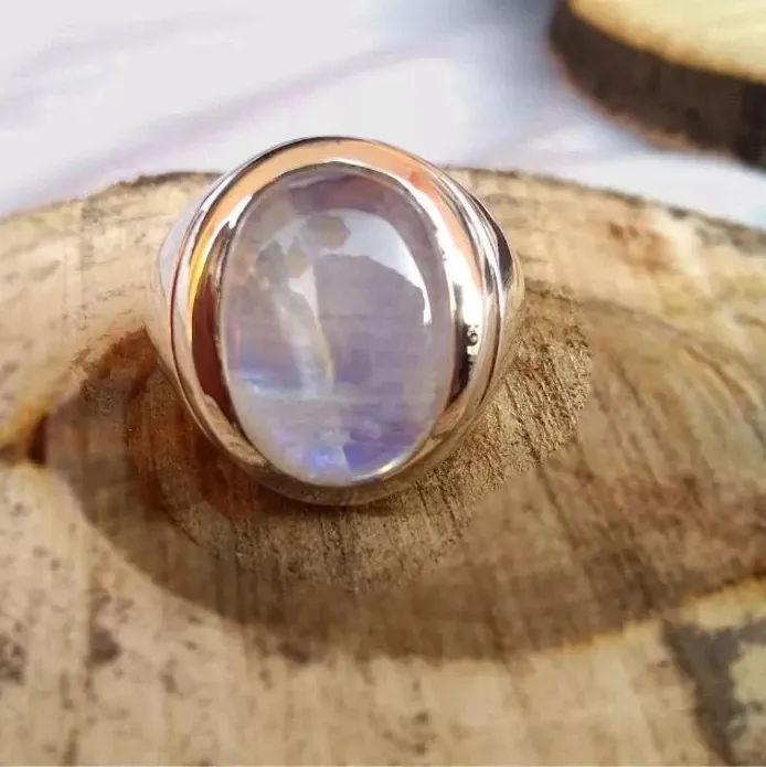 Authentic The Lunar Radiance Band - Gold-Plated Sterling Silver & Moonstone Talisman